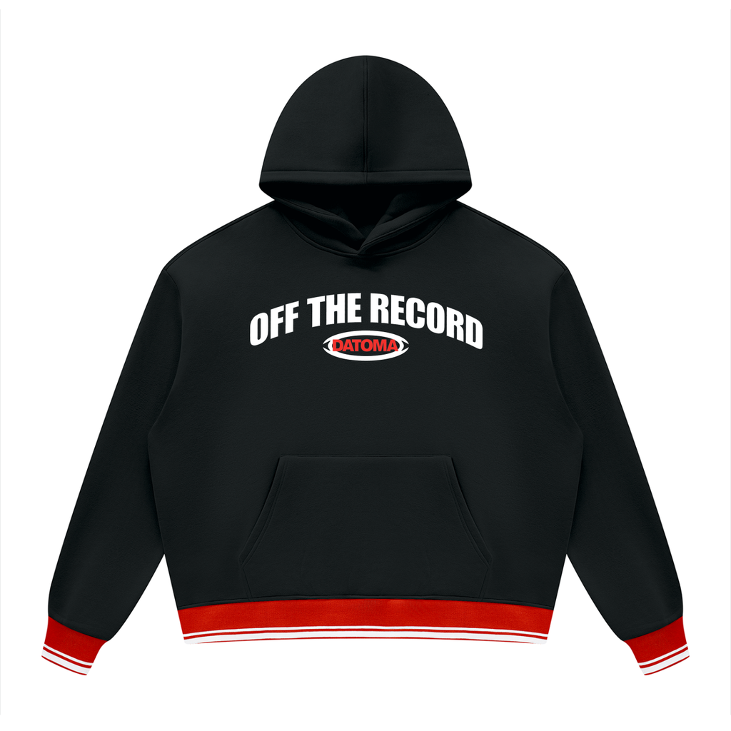 Unisex Oversized Color Block Fleece Hoodie