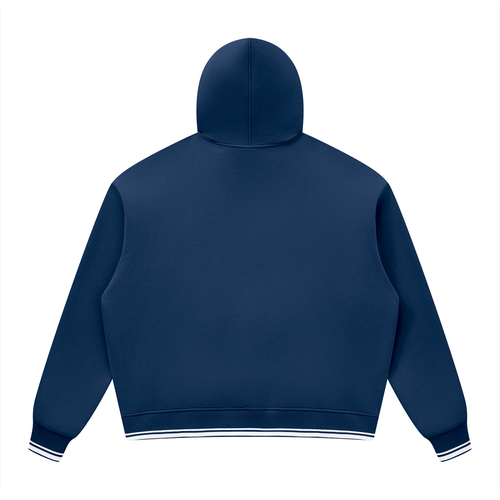 Unisex Oversized Color Block Fleece Hoodie